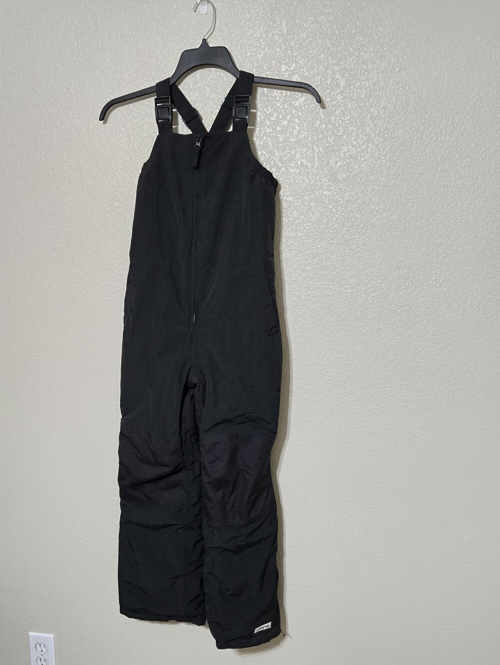 Lands End Kids Squall Waterproof Snow Bibs Black Size 10 with Grow-A-Long expand